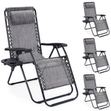 NEWBULIG Adjustable Zero Gravity Loungers, Set of 2 – Pressure-Relieving Patio Chairs for Joint-Friendly Outdoor Relaxation