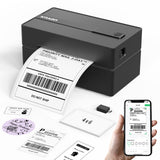 KNAON Thermal Label Printer – Practical Birthday Gift for Her, 4x6 Bluetooth Shipping Label Maker for Crafters and Small Business Owners