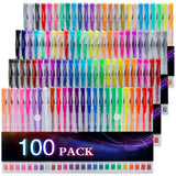 TANMIT Glitter and Pastel Gel Pens — Relaxing Hobby Set for Journaling, Coloring, and Unwinding