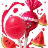 SugarCrate Watermelon Lollipops – 65-Count Bulk Candy for Kids' Birthday Party Favors and Goody Bags