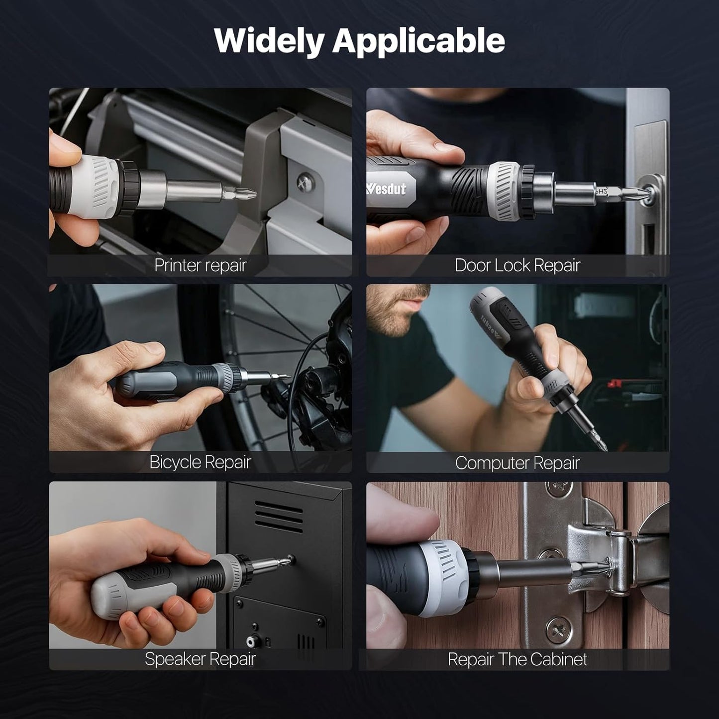 Wesdut Multi Bit Screwdriver Kit – Thoughtful Housewarming Gift, Compact Tool for New Homeowners