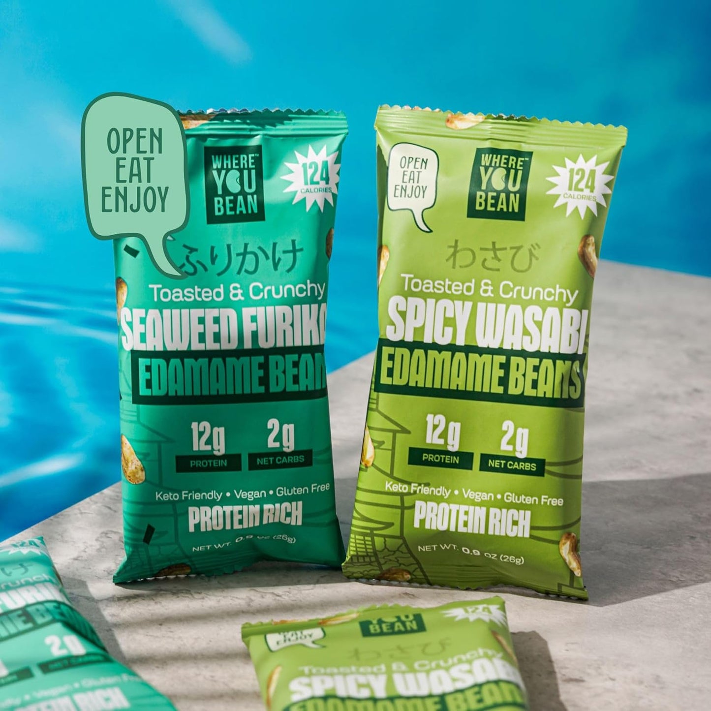 Where You Bean Edamame Snack Packs – Road Trip Crunchy Protein for Car Cup Holders and Travel Cravings