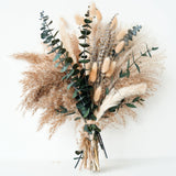 CÉLESTE Bloom Single-Statement Dried Bouquet – Clean Understated Decor for Shelves, Mantels, and Uncluttered Spaces