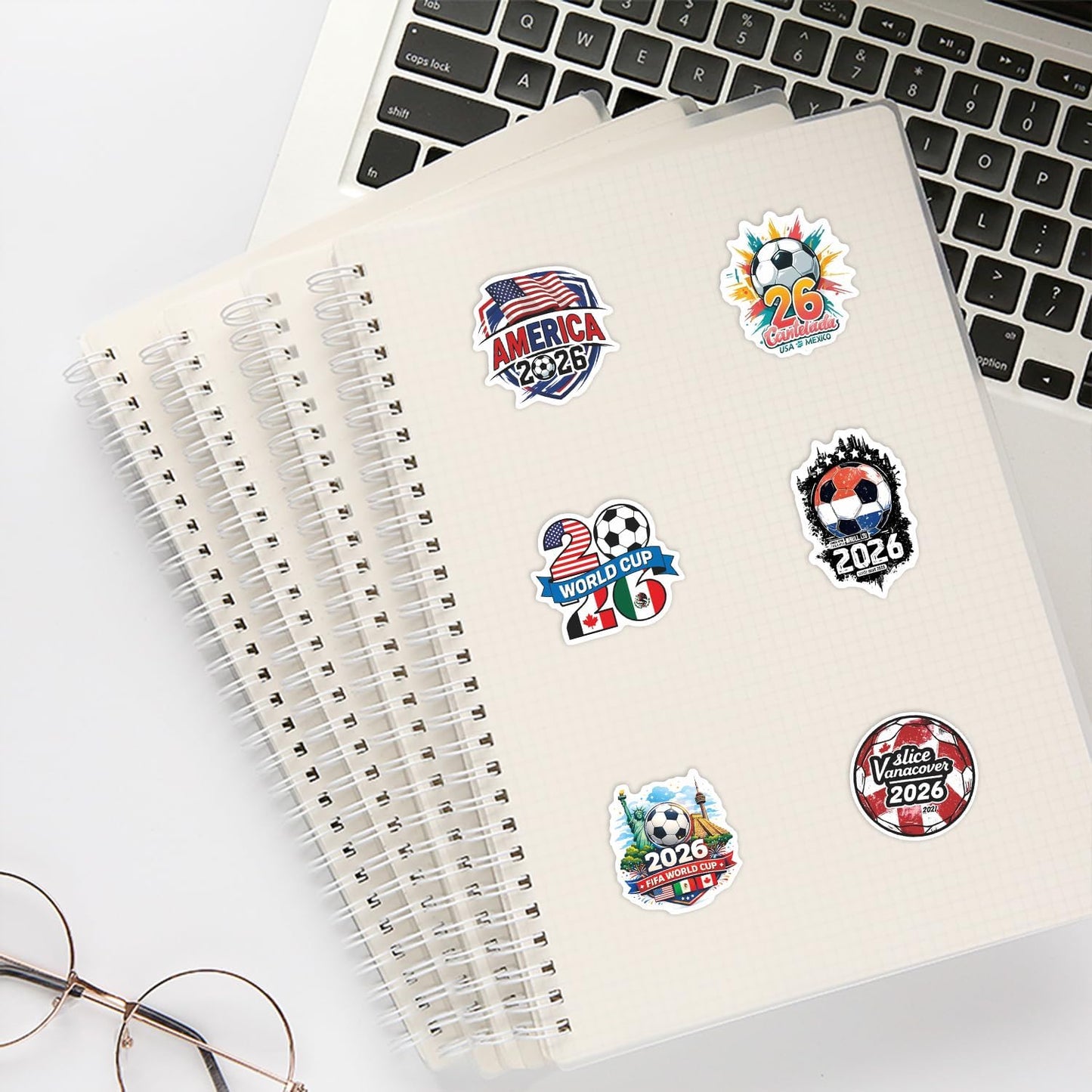World Cup Football Soccer Stickers 50-Pack – Child-Friendly Peel-and-Stick Decals for School, Playroom & Sports Gear
