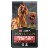 Purina Pro Plan Sensitive Skin and Stomach Dog Food Dry – Premium Adult Salmon & Rice Formula, 30 lb Bag