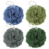 Rnoafmu Shower Loofah Bath Sponge, 60G Exfoliating Body Scrubber 4 Pack – Lightweight Travel Bath Set for Campers and Hikers