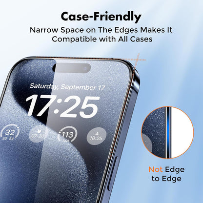 0.01-inch ultra-thin glass with 99.9% hd clarity and full face id compatibility