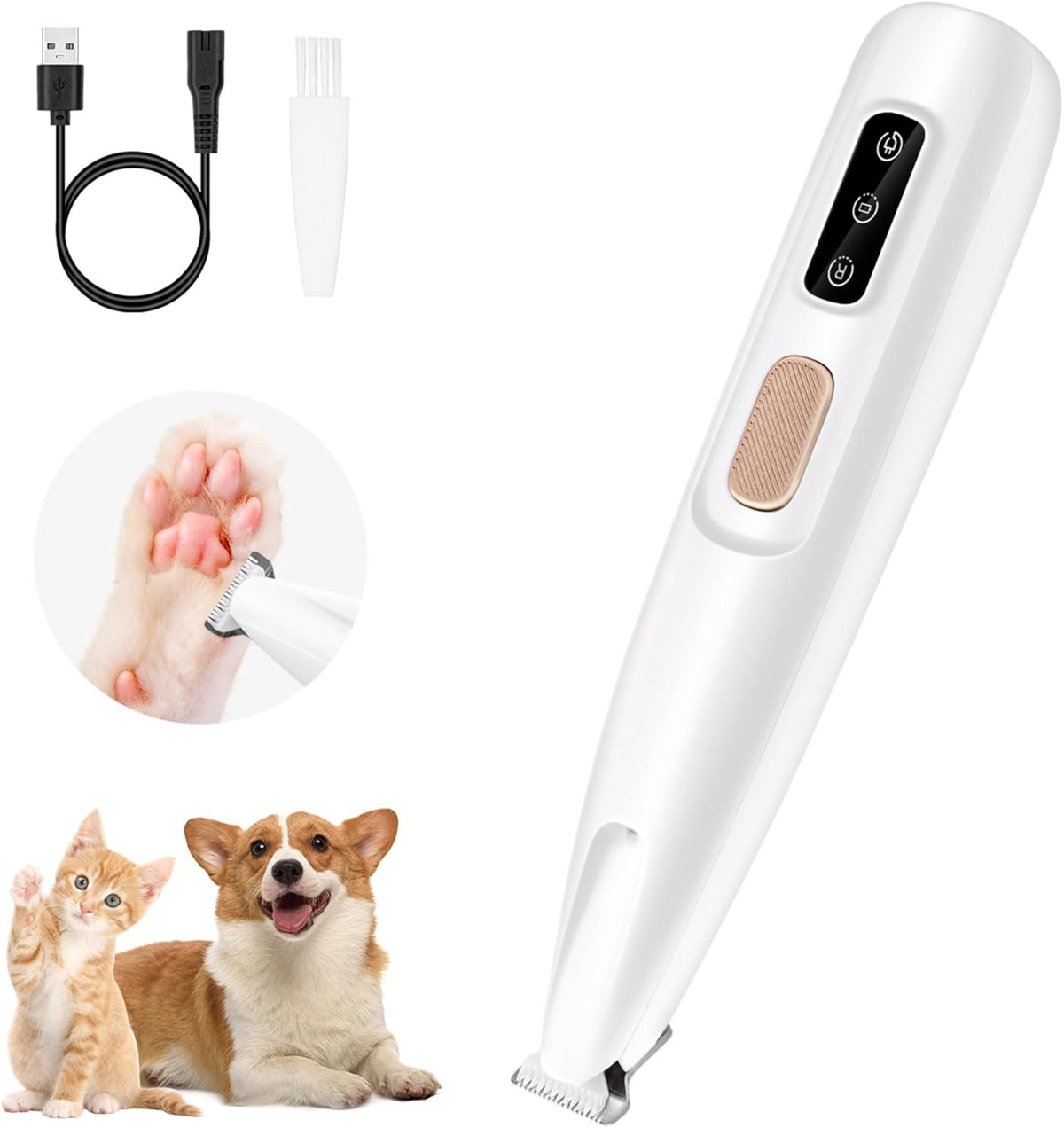 0.7in narrow dual-blade head with ceramic moving blade and stainless steel fixed blade