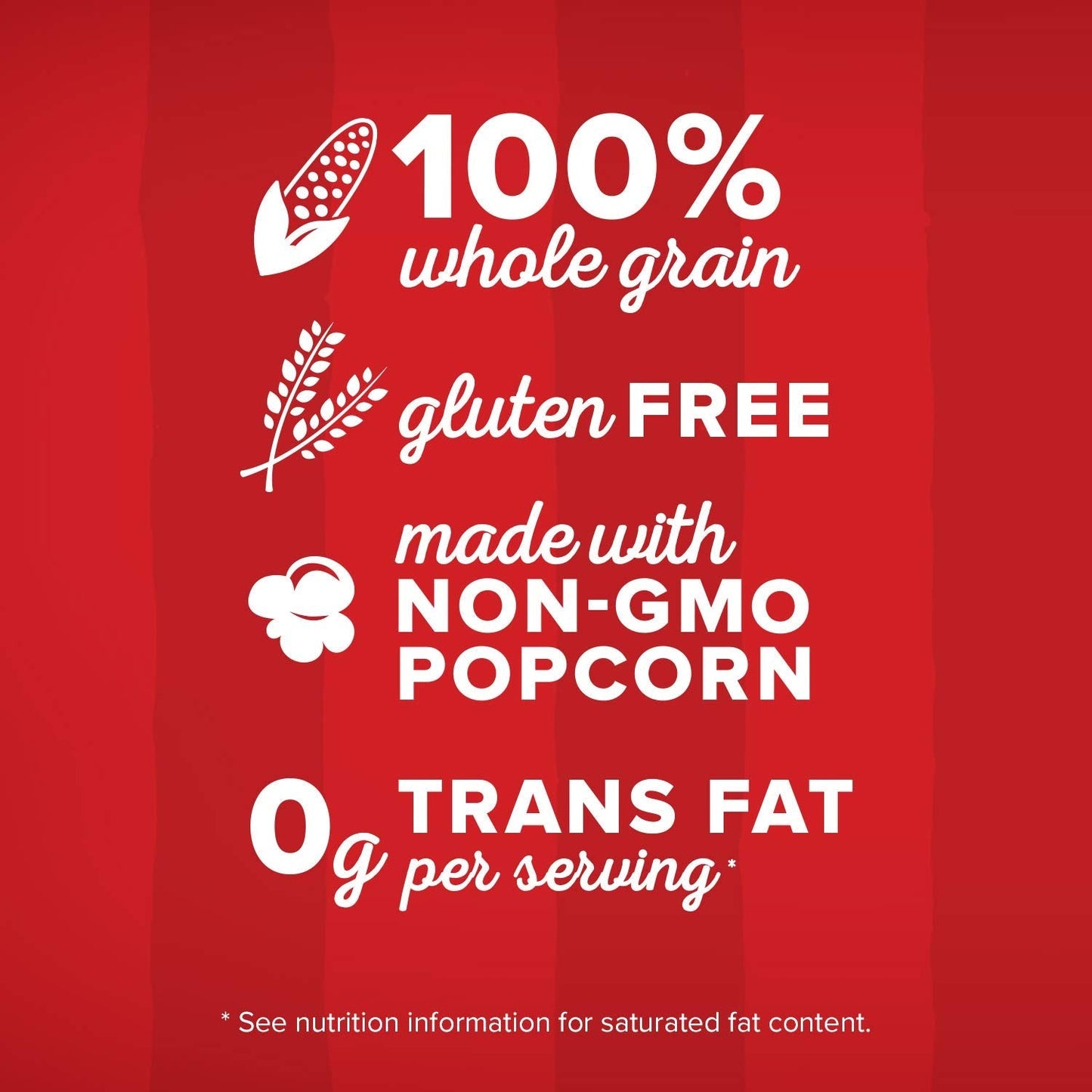 0 grams of trans fat, 100% whole grain, and good source of dietary fiber