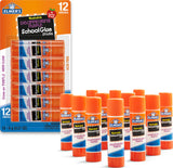 Elmer's Repositionable Purple Glue Sticks, 12-Count Bulk Pack for Scrapbooking Stations and Home Craft Rooms