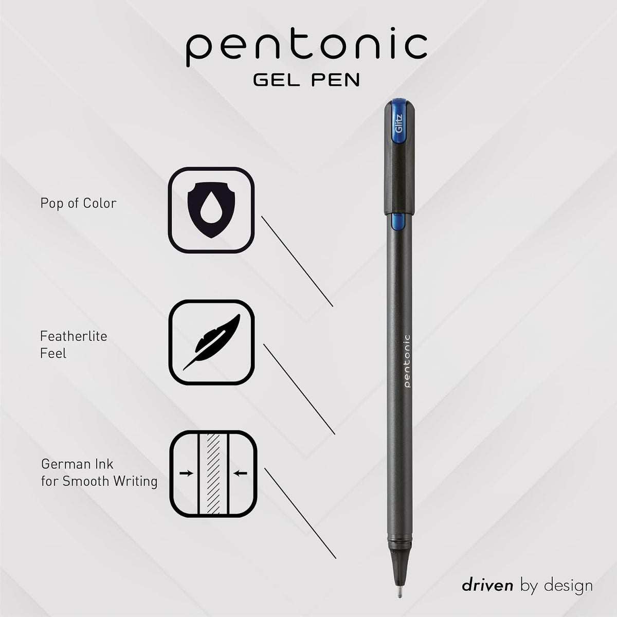 1.0 mm medium bold point tip for thicker, more visible lines
