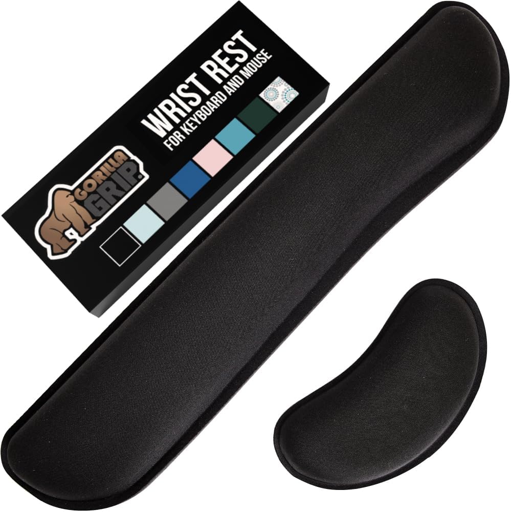 1.2 inch thick slow-rebound memory foam interior for ergonomic wrist elevation