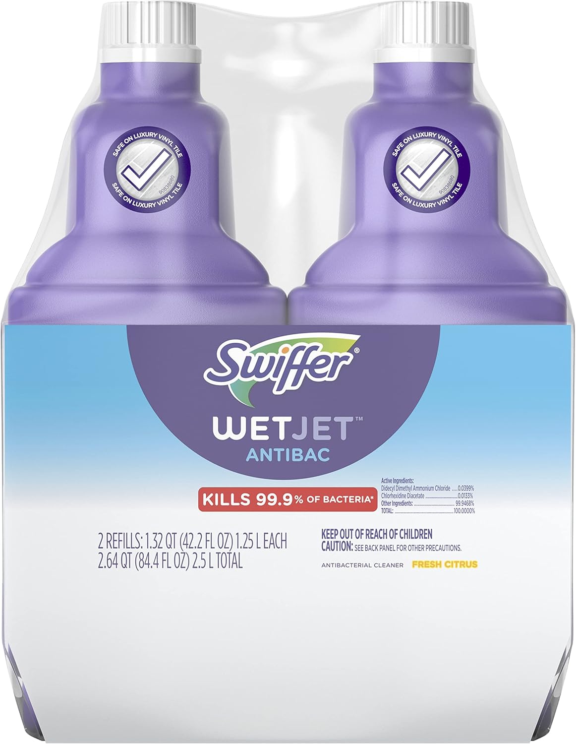 1.25 liter refill bottle in a 2-pack for extended use