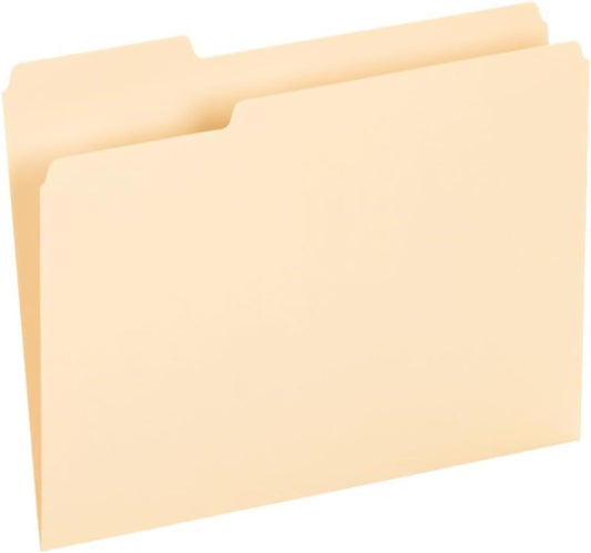 1/3-cut tabs positioned in left, center, and right for staggered labeling