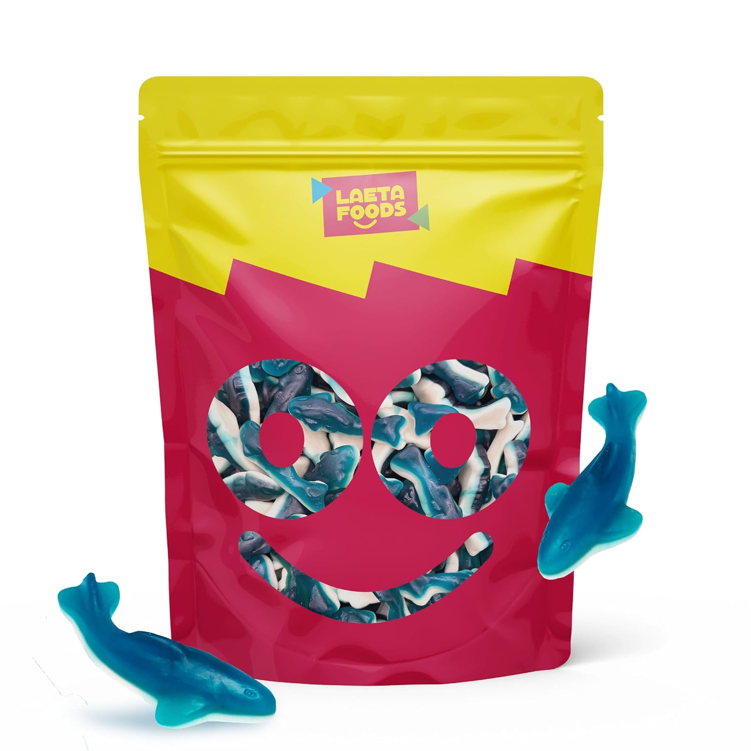 1-pound bulk bag containing 50 individually portioned gummy pieces