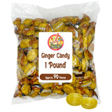 Ginger Candy – Travel-Size Nausea Relief Hard Candies for Cars, Planes, and Boats, 1 lb Bulk Bag