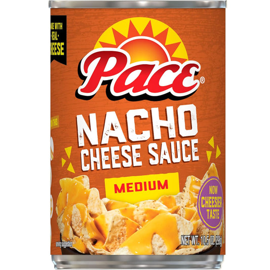10.5 oz shelf-stable can with smooth, pourable cheese consistency