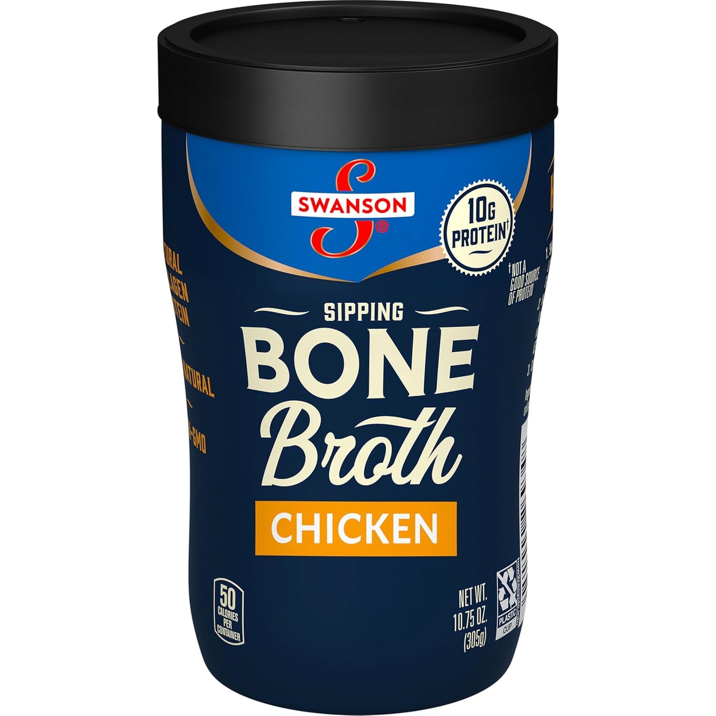 10.75 oz microwavable, single-serve cup with sippable lid design