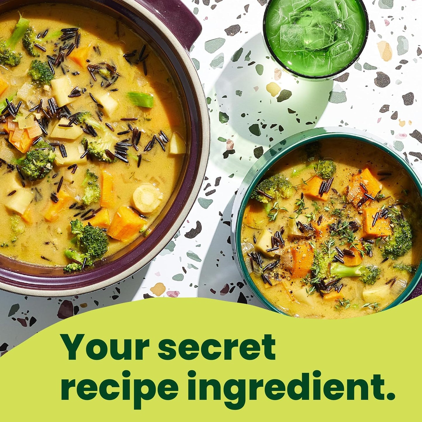 10 calories per serving, plant-based and vegan
