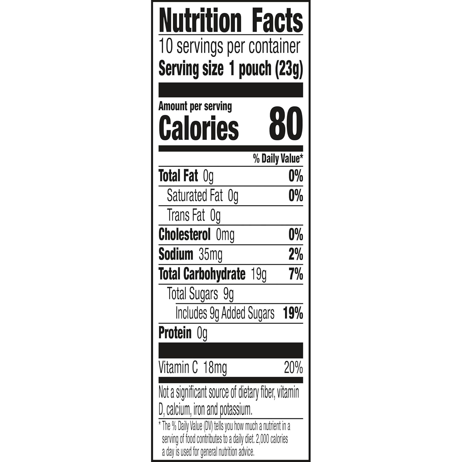 10 individually sealed 0.8 oz treat pouches