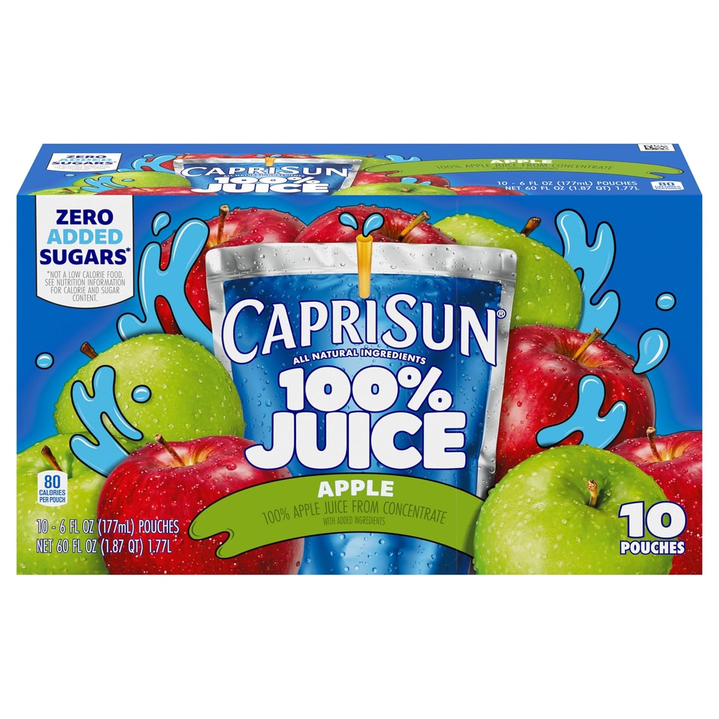 10 individually sealed 6 fl oz pouches in a single 60 fl oz box