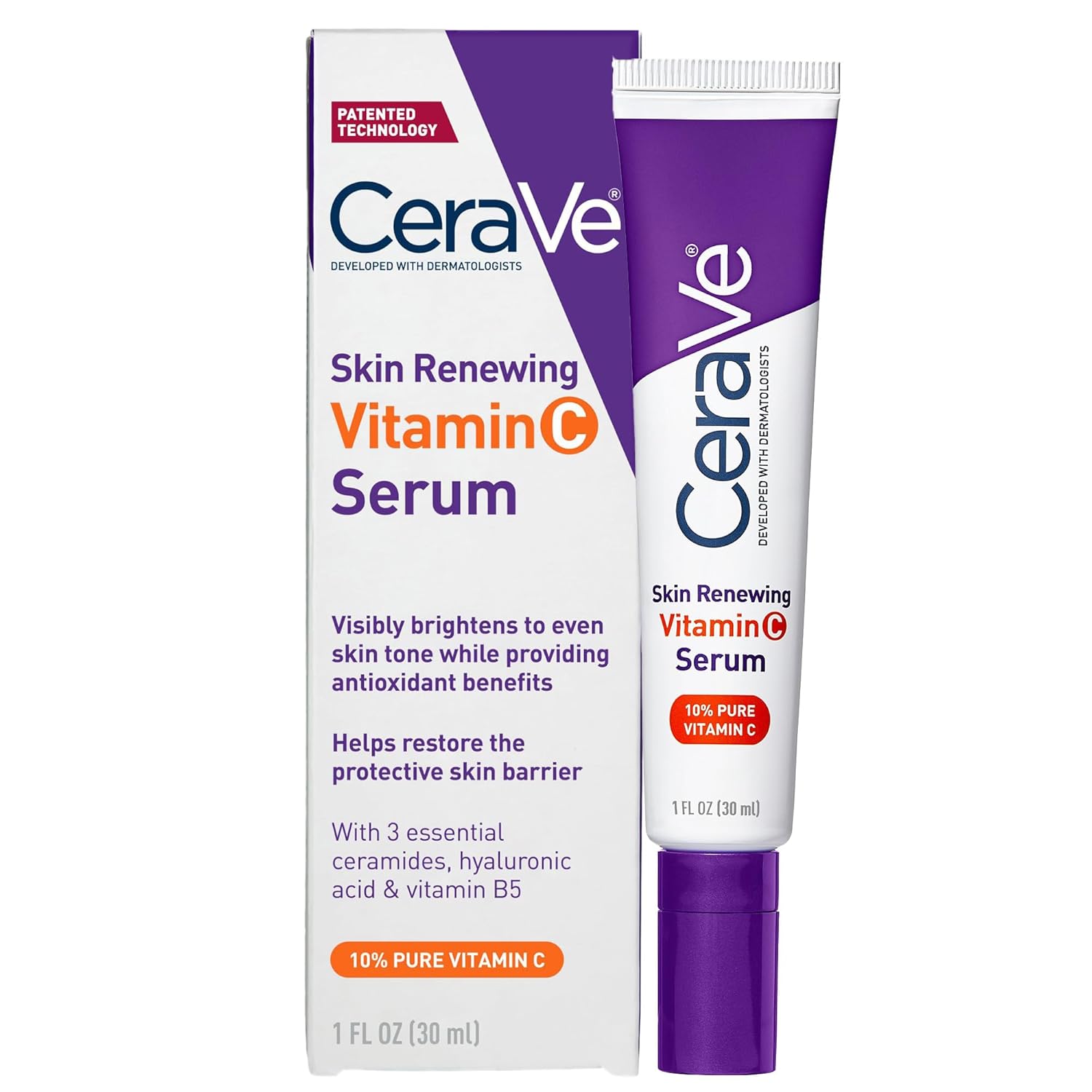 10% l-ascorbic acid (purest form of vitamin c) for visible brightening and antioxidant defense