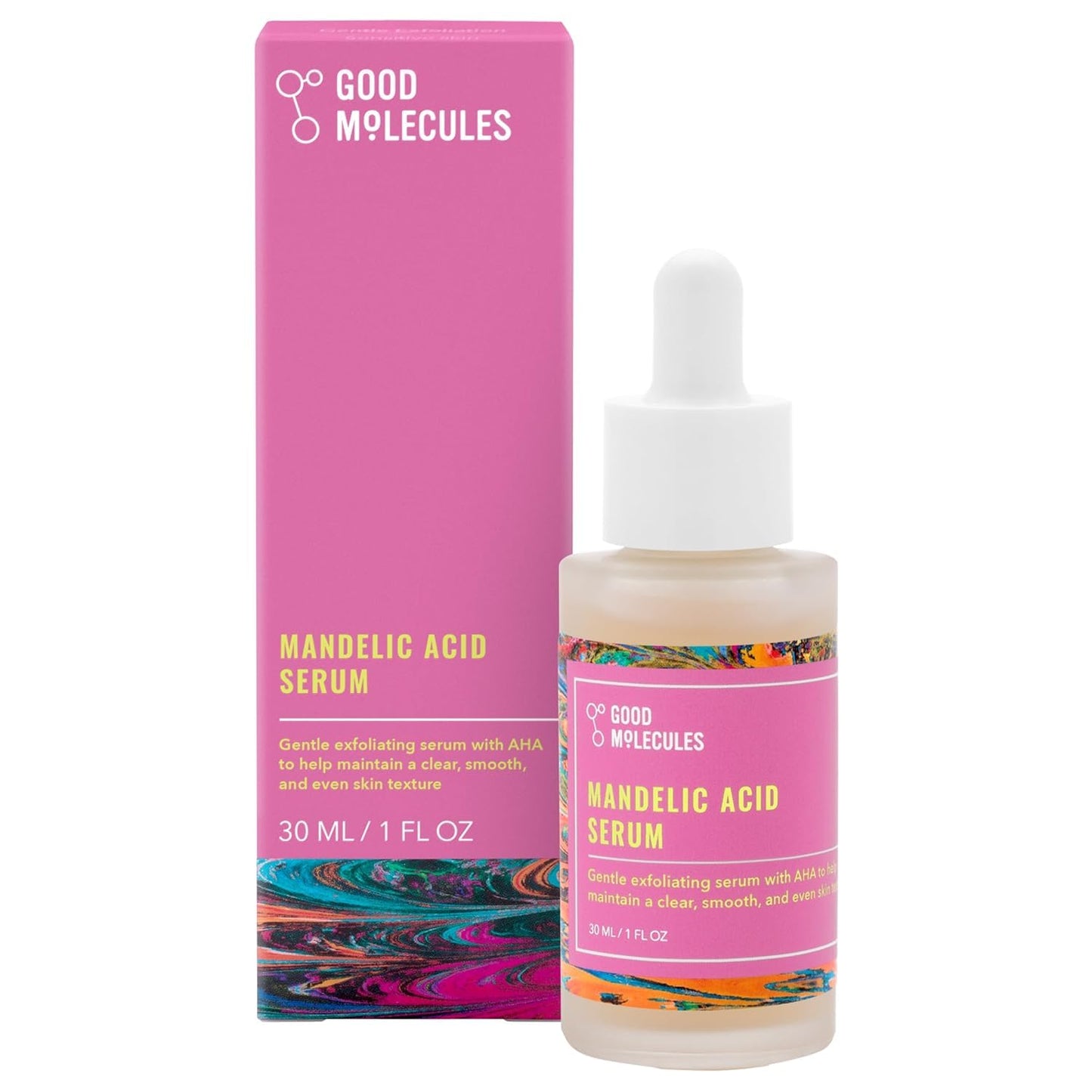 10% mandelic acid (gentle aha) for surface exfoliation and cell turnover