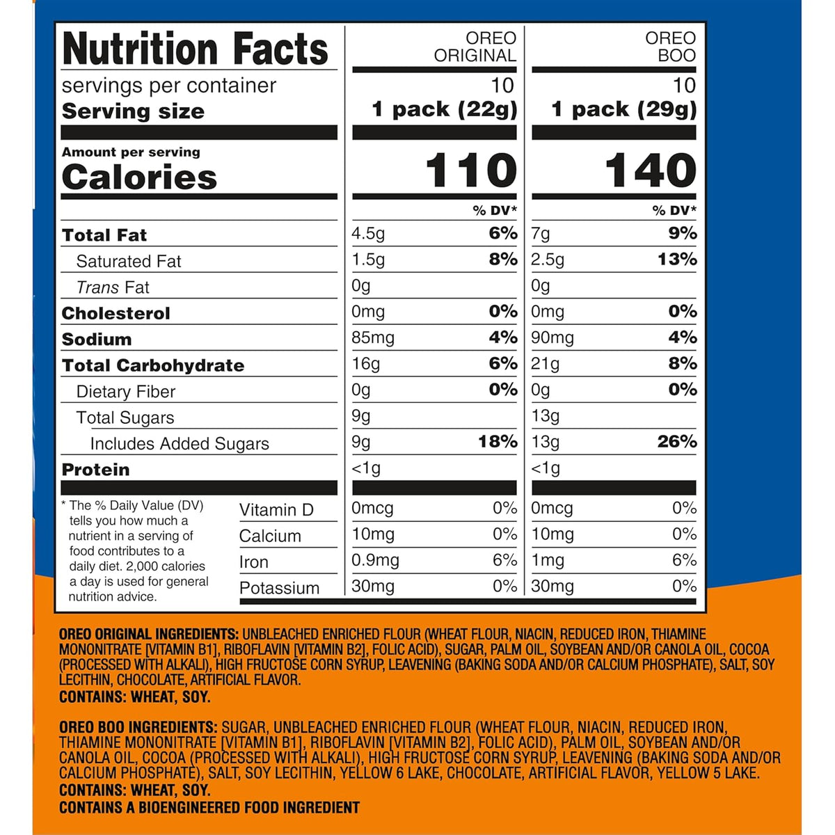 10 original oreo chocolate sandwich cookie packs plus 10 halloween-themed packs