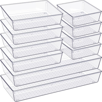 10-pack set with three sizes: 2x (15"x6"x2"), 4x (9"x6"x2"), and 4x (6"x6"x2")