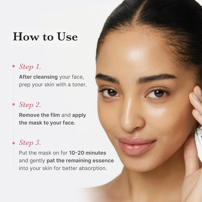 10-sheet multi-pack format at 22g (0.77oz) of essence per mask