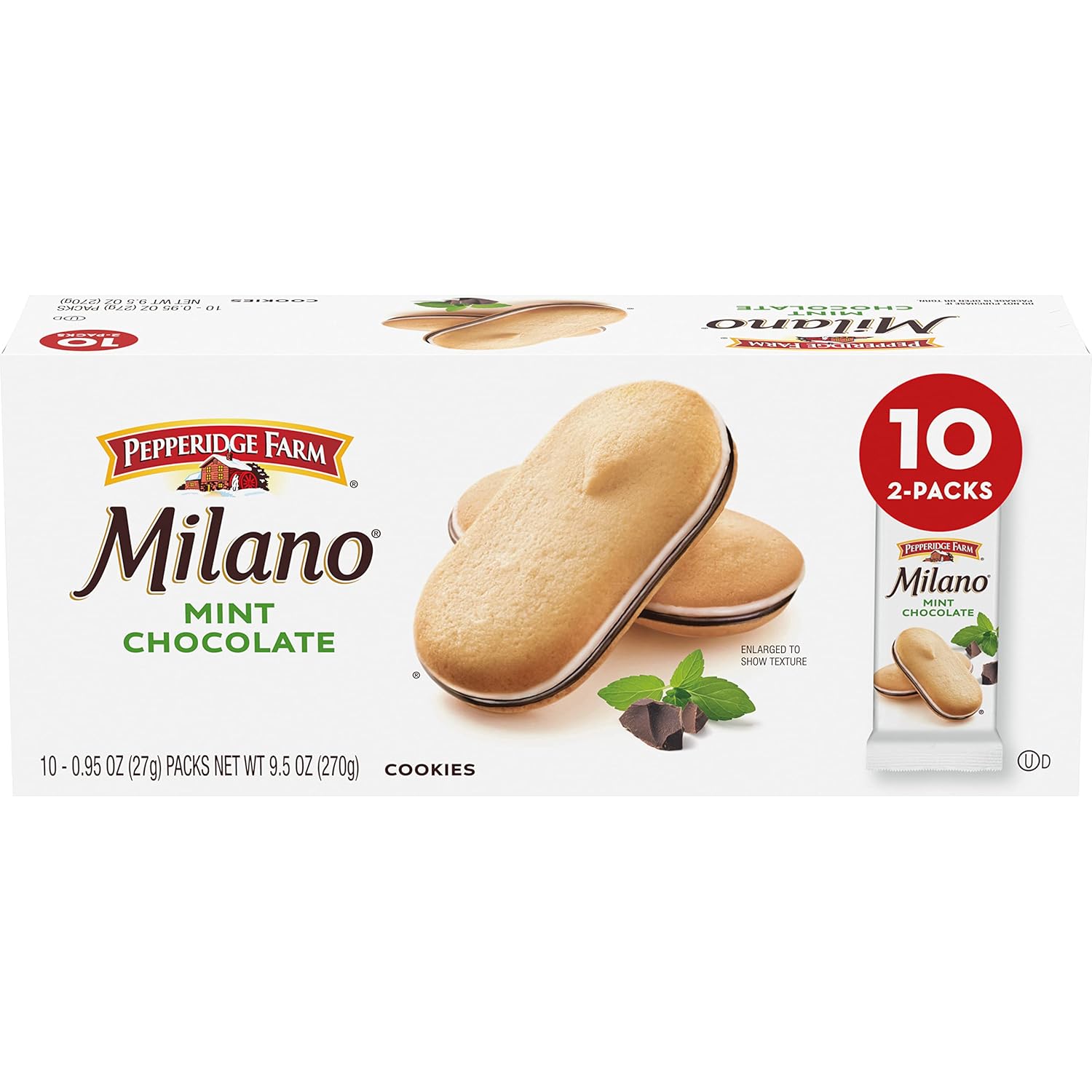 10 single-serve packs with 2 cookies per pack (20 cookies total)