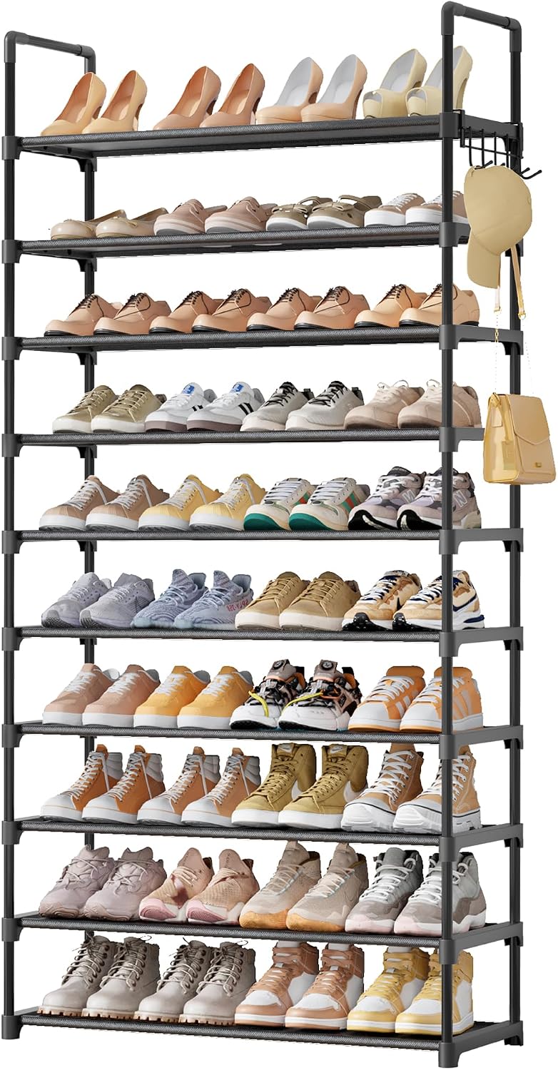 10 tiers with 4-pair-per-tier capacity (approx. 40 pairs total)