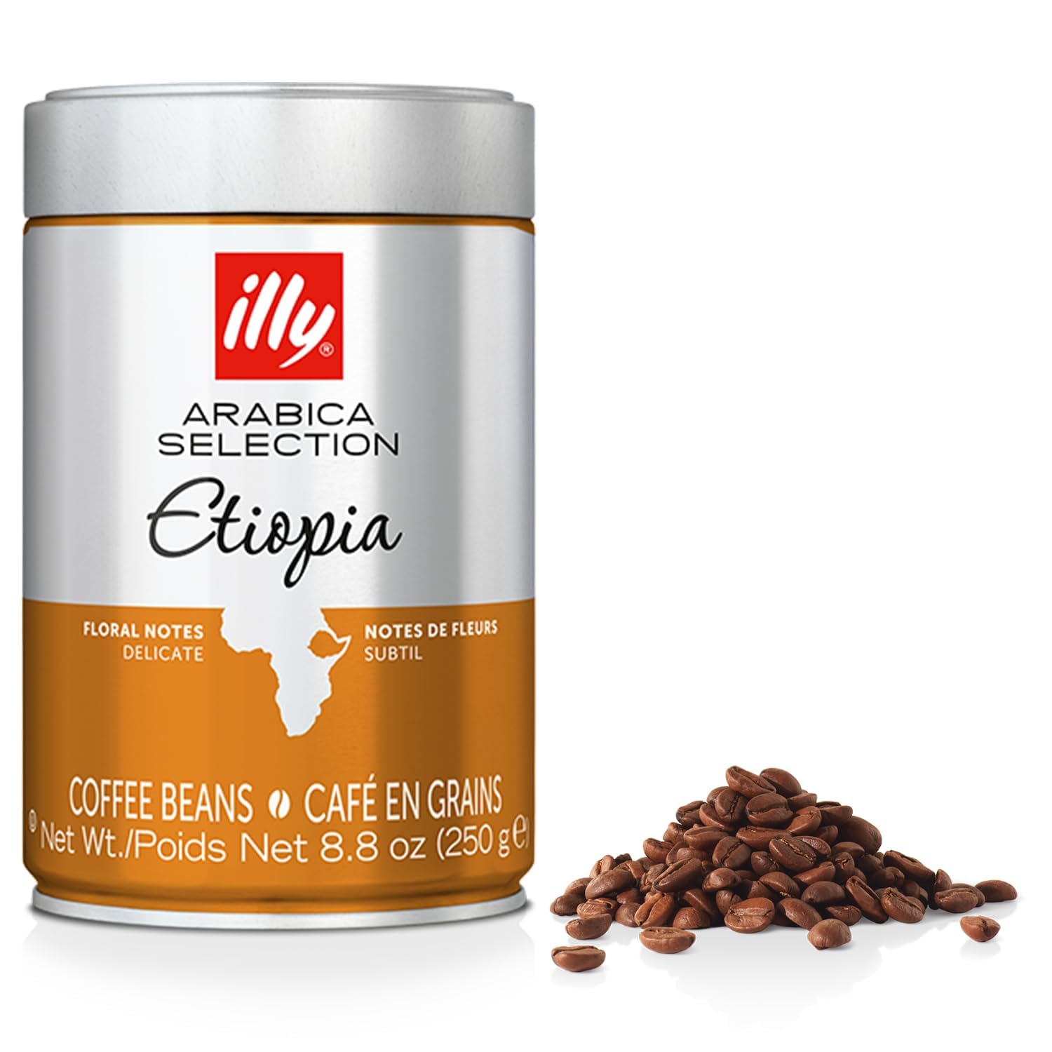 100% arabica single-origin whole beans with light roast and jasmine aromatic notes (ethiopia)