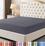 Nestl Brushed Microfiber Queen Fitted Sheet – Hotel-Like Comfort Sheet for Restorative Sleep, Fade Resistant