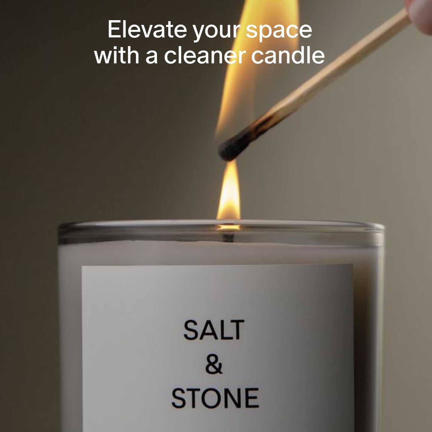 100% clean cotton wick for soot-conscious burning