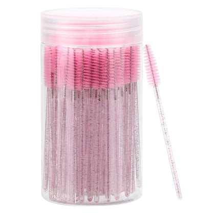 100 disposable synthetic-bristle spoolies in a single pack