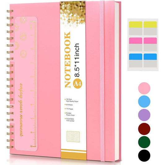 100 gsm ink-friendly paper, 110 pages (55 sheets) in light ivory tone