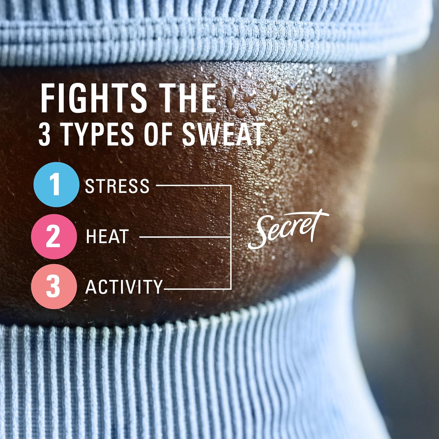 100-hour continuous sweat and odor protection