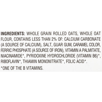 100% irish oats with no trans fat and no saturated fat