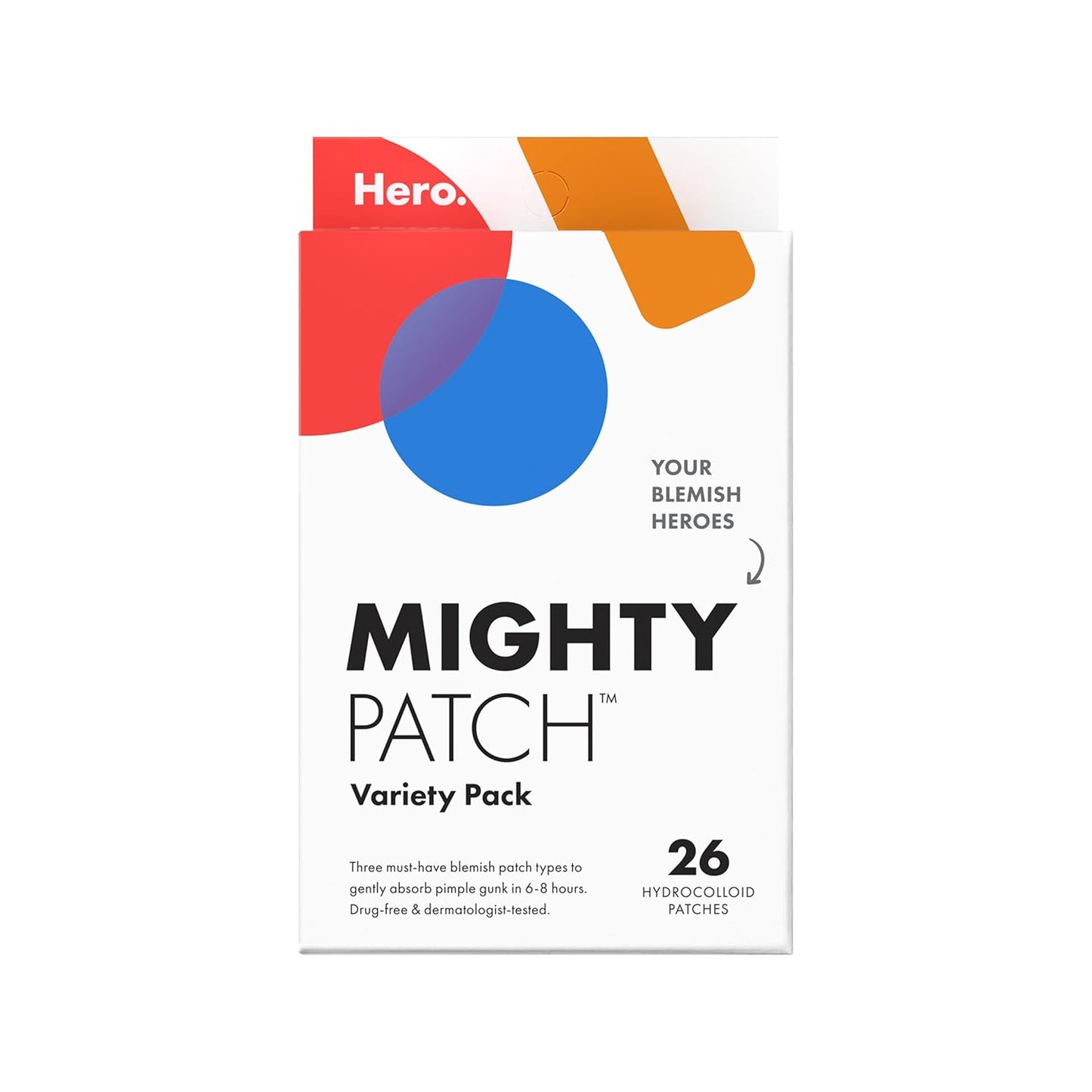 100% medical-grade hydrocolloid that absorbs pimple gunk and fluid