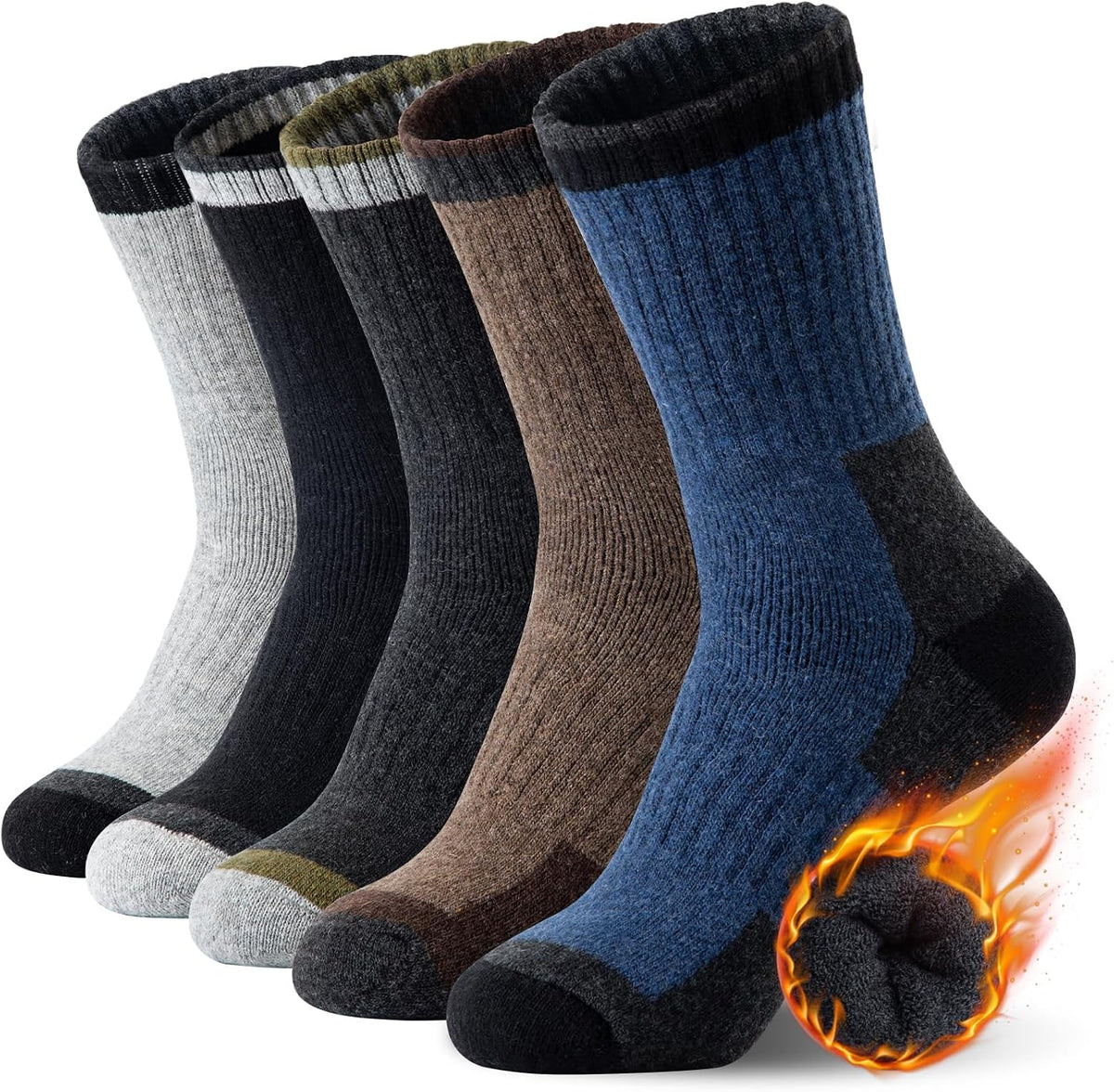 100% merino wool construction with thermal properties