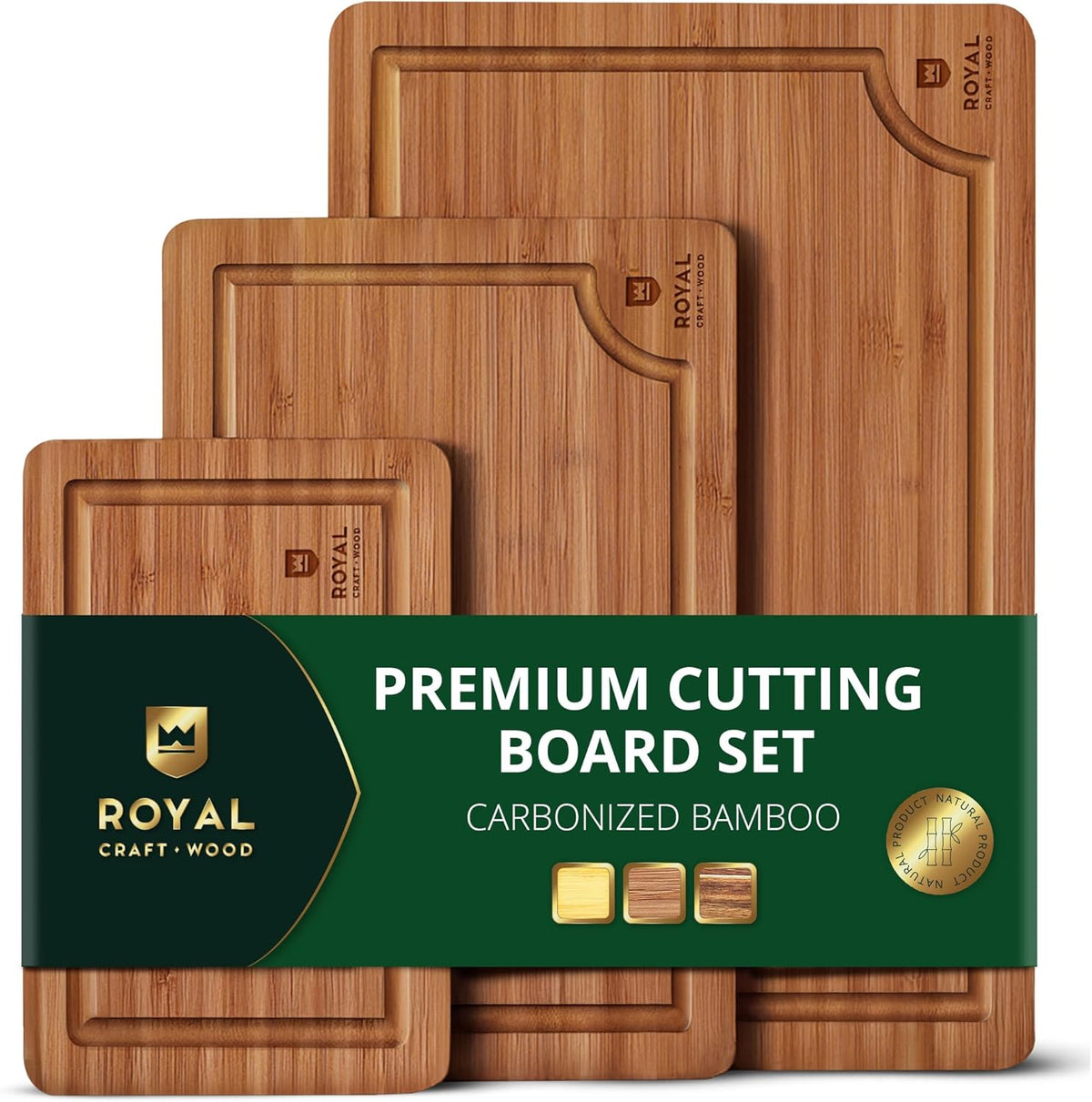 100% natural carbonized bamboo construction resistant to cracking and warping