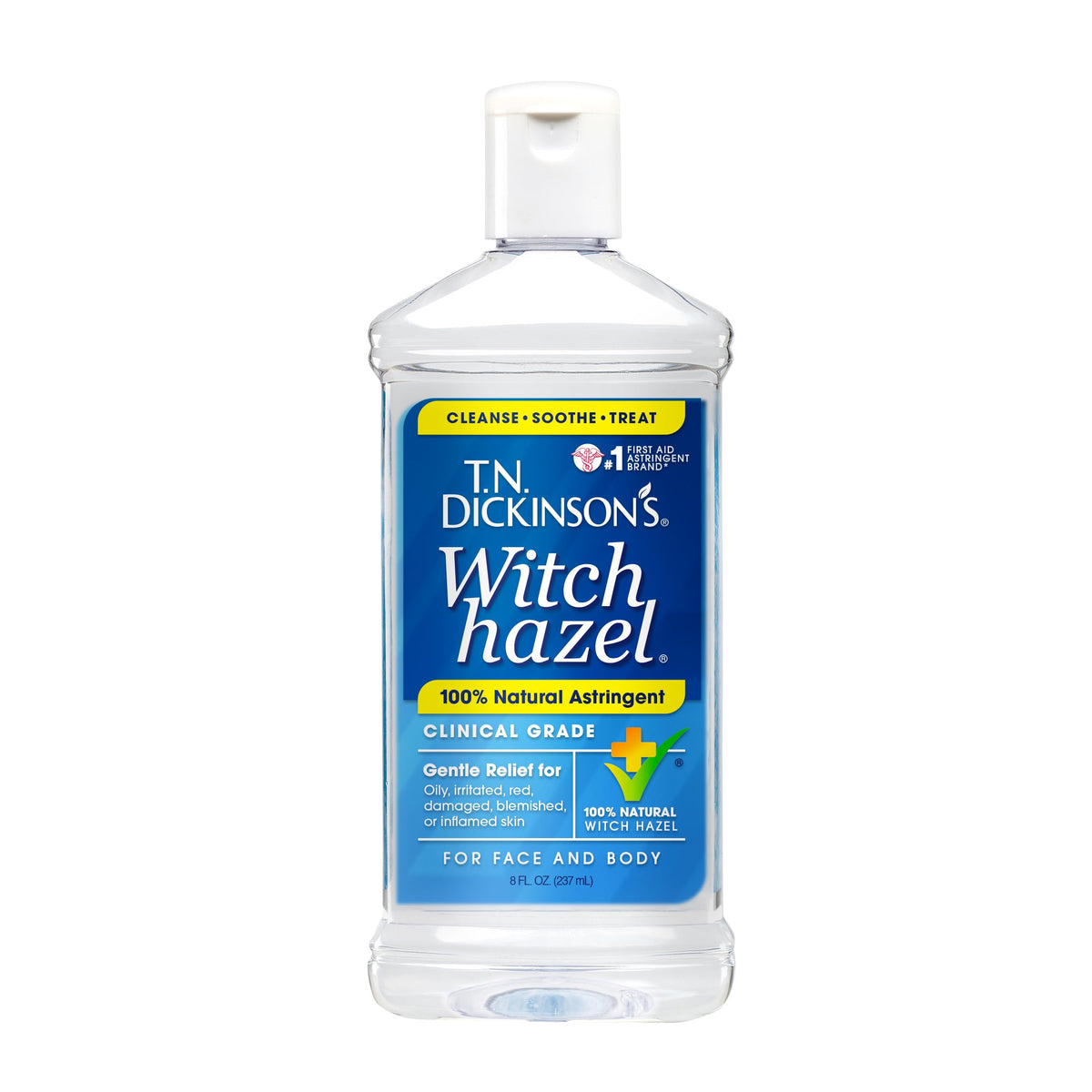 100% natural clinical-grade witch hazel as the sole active ingredient