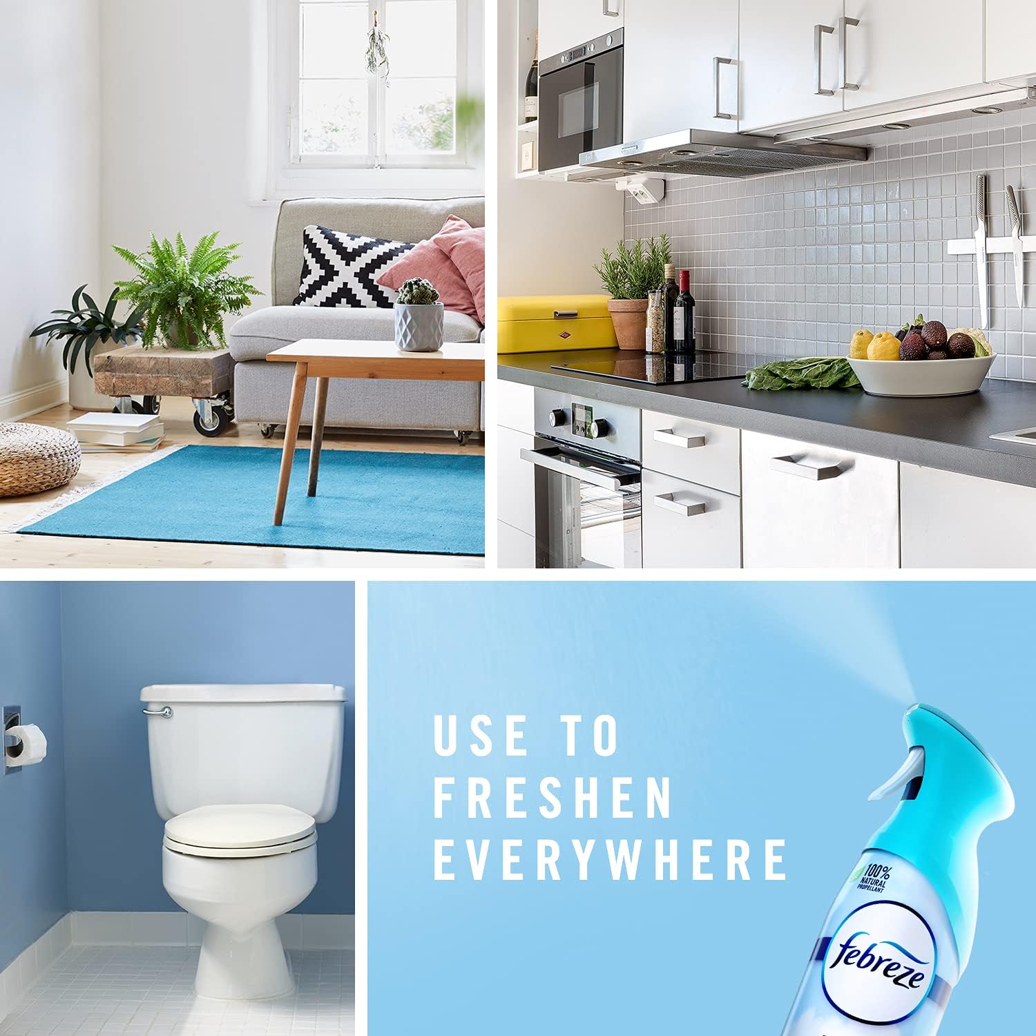 100% natural propellant for daily safe use