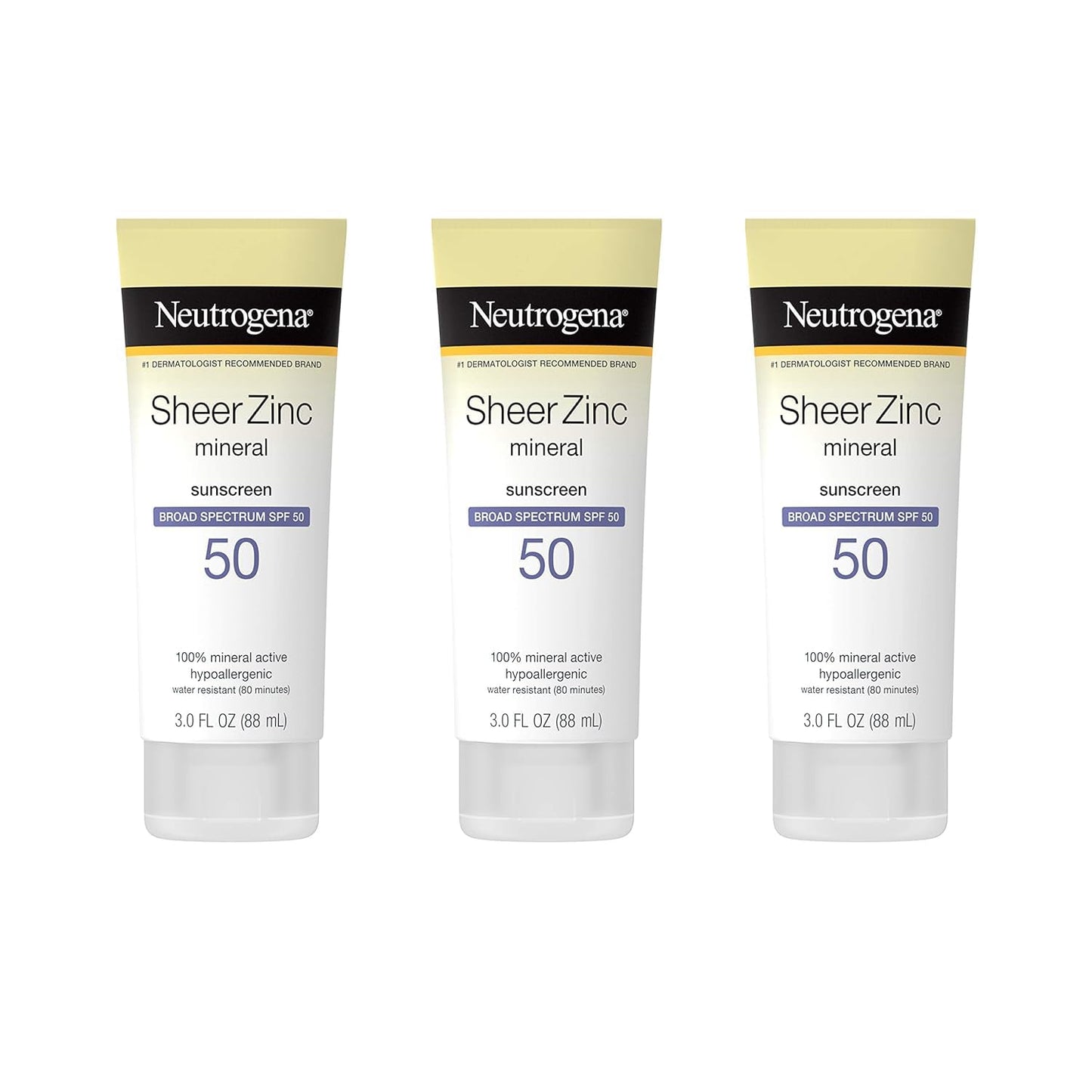 100% naturally sourced zinc oxide active ingredient providing broad spectrum spf 50 uva/uvb protection