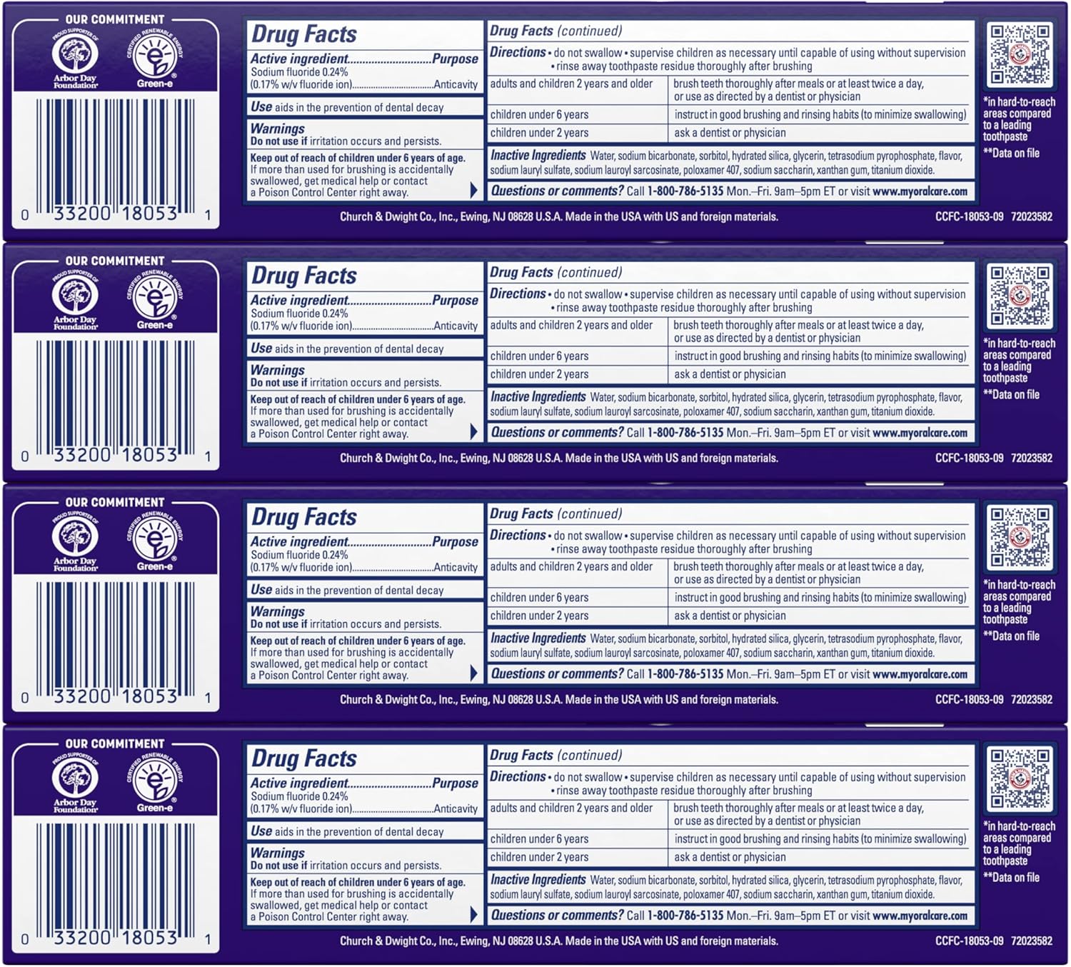 100% pure baking soda for gentle stain removal and acid neutralization