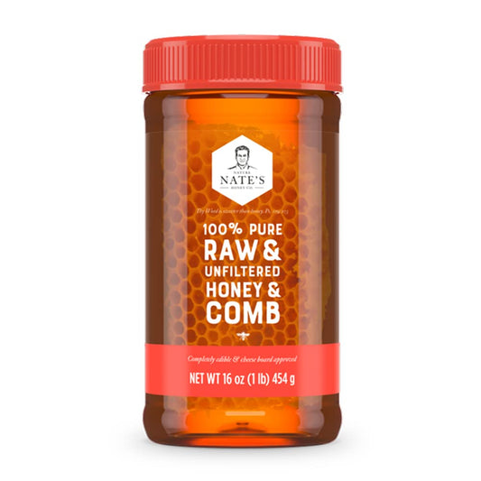 100% pure raw and unfiltered honey with retained natural pollen count