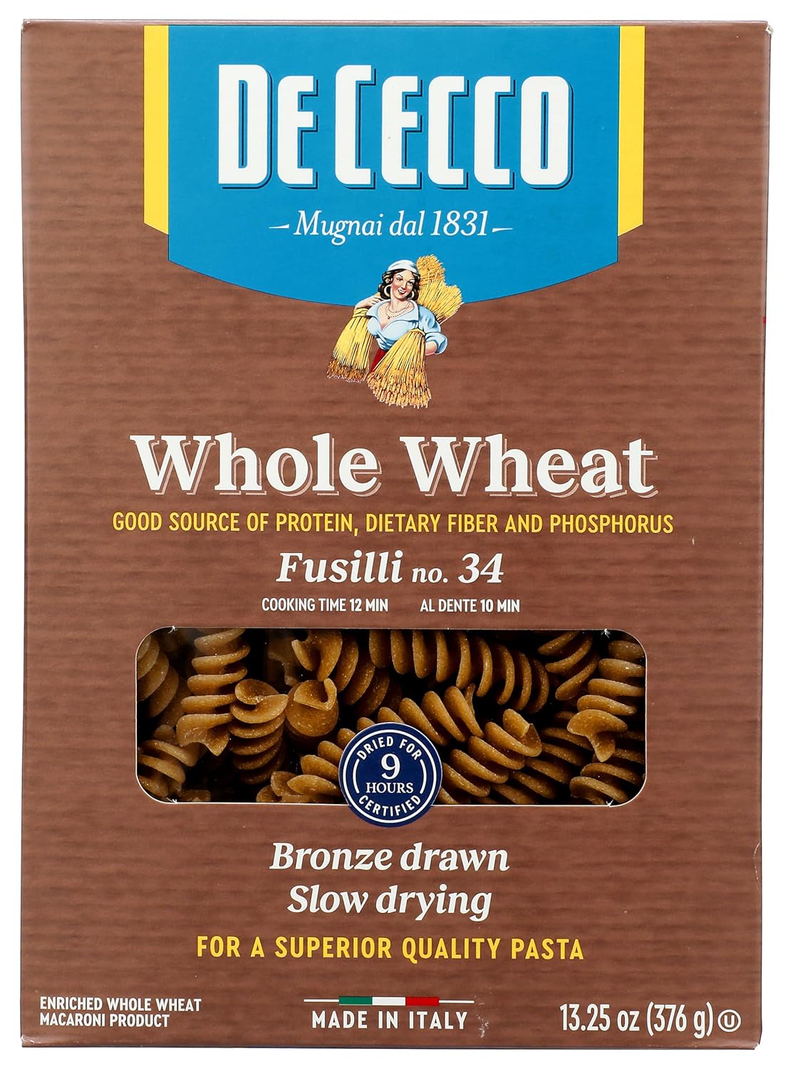 100% whole wheat (whole grain) formulation