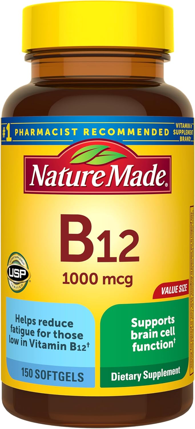 1000 mcg vitamin b12 per softgel