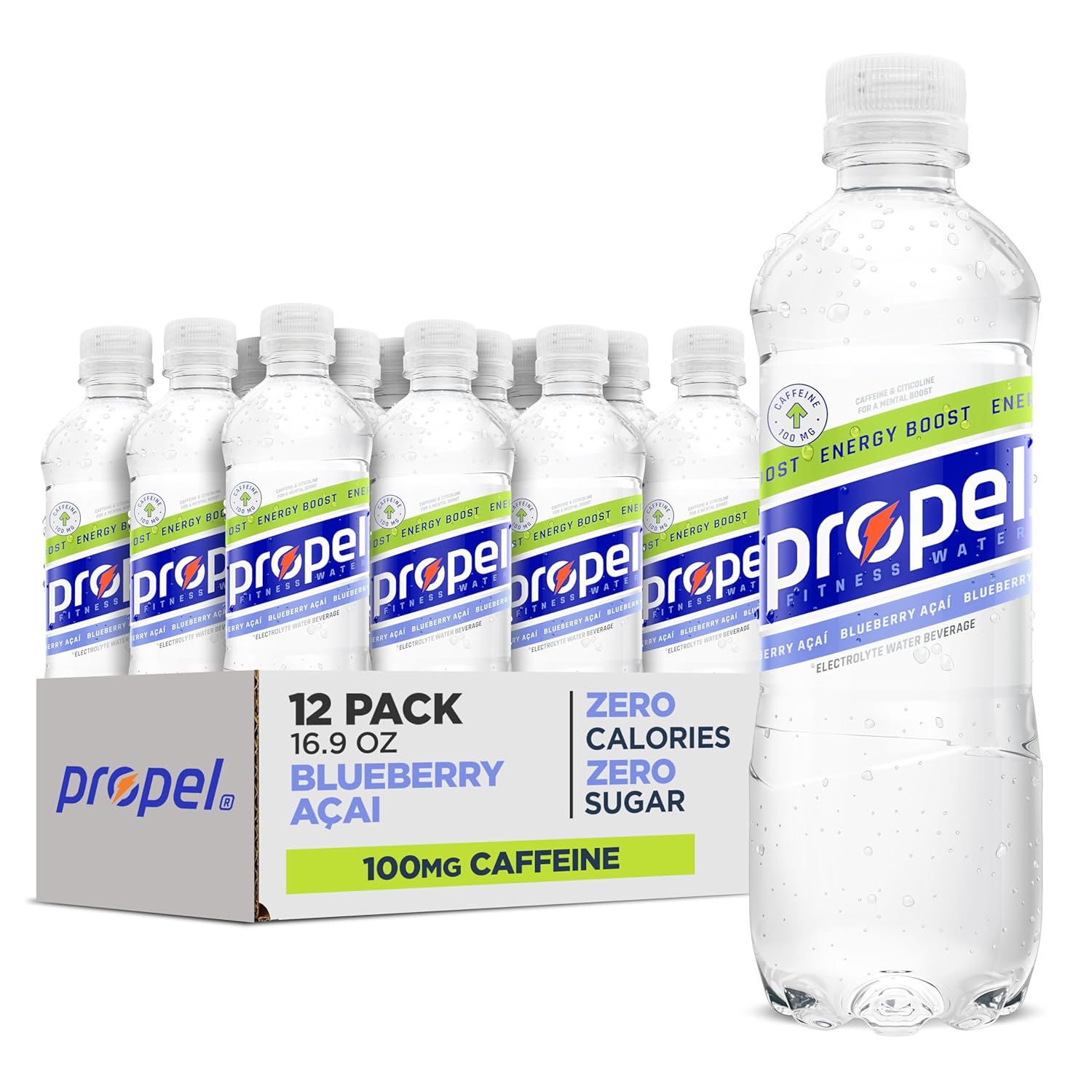 100mg caffeine per bottle paired with citicoline for attention support